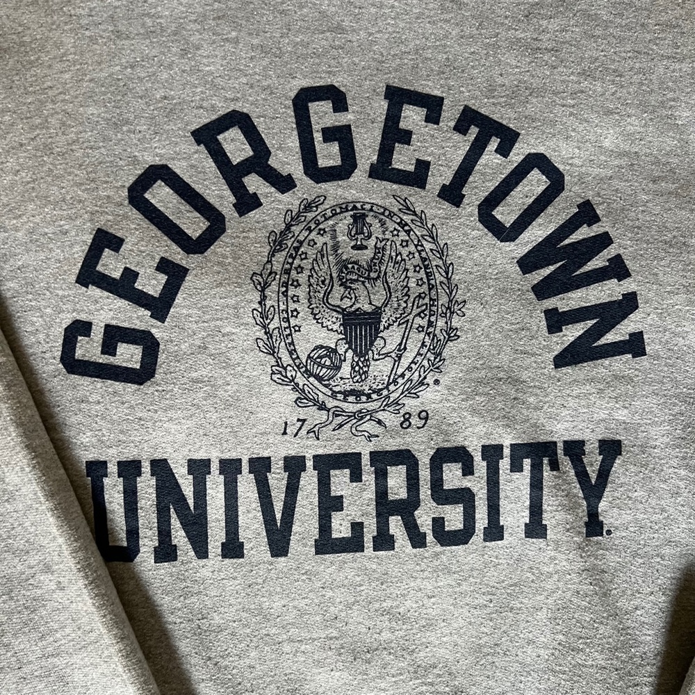 RARE $69 GEORGETOWN UNIVERSITY CHAMPION SWEATSHIRT SMALL hoody basketball jersey